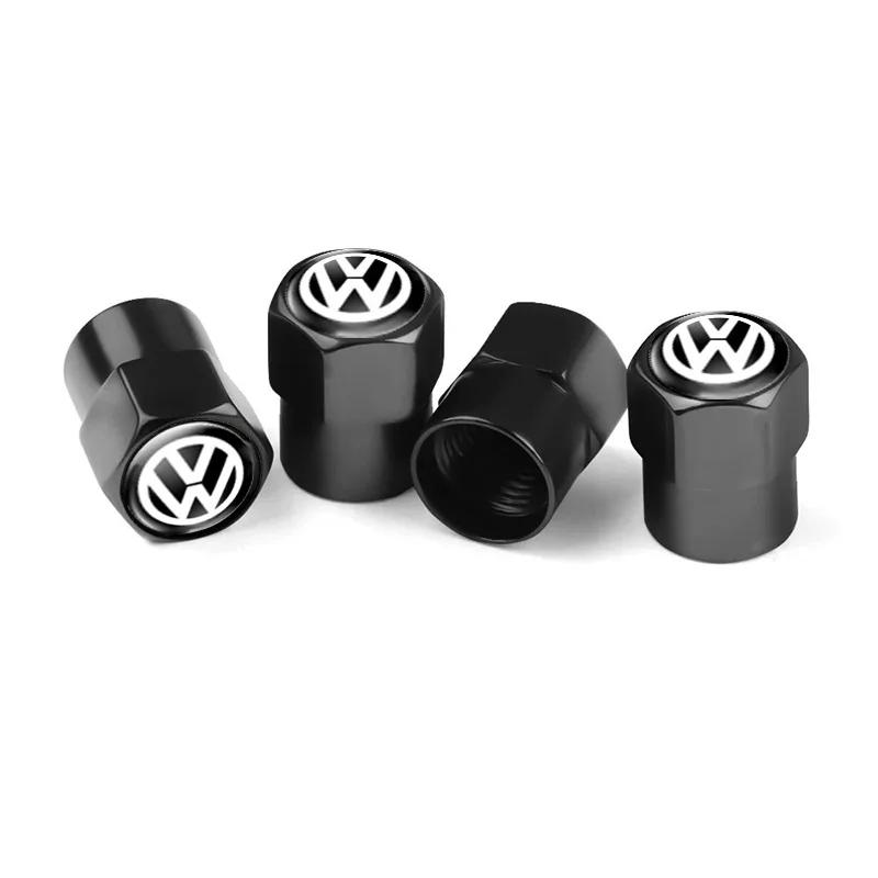 

For VOLKSWAGEN VW 4Pcs Car Wheel Tire Valve Caps Auto Tyre Air Stem Cover For VW Volkswagen Golf 5 6 7 Passat B5 B6 Polo Tiguan