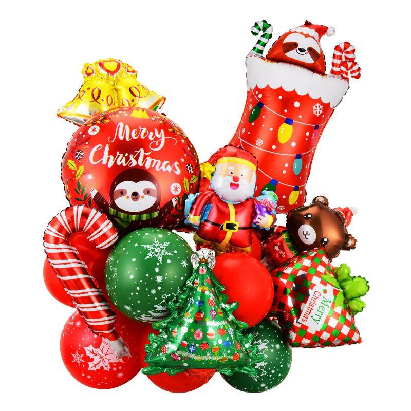 Foil Elf Christmas Balloon Santa Claus Carnival Holiday Party Decor Supplies