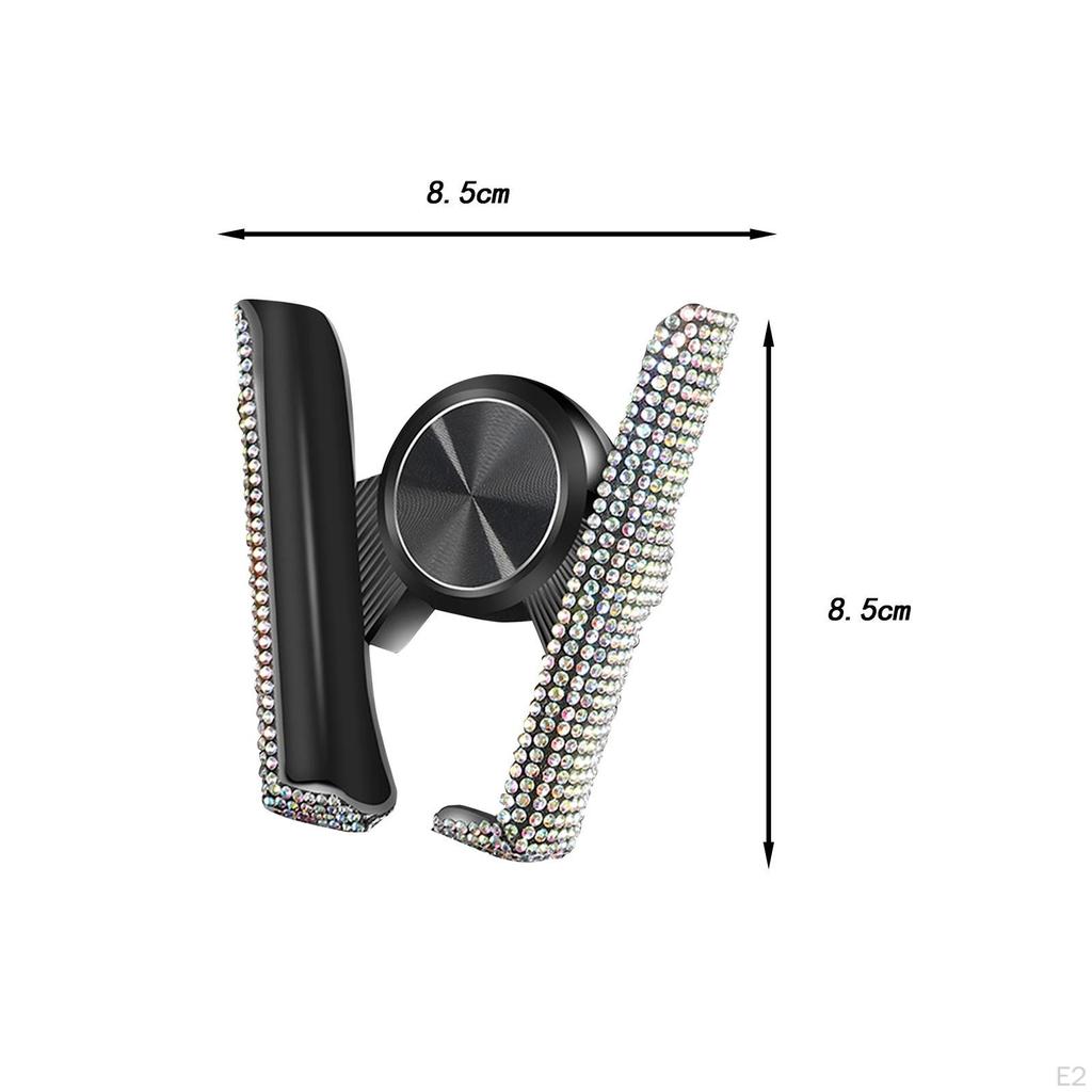 Auto Air Vent Telefon Halter Einstellbar Flexible Freisprecheinrichtung Zubehör Dekoration Glitter