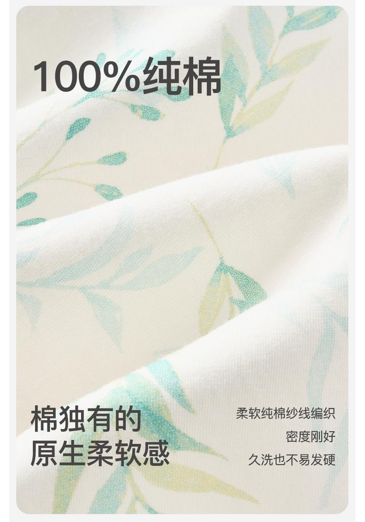 Fenteng [100% Cotton Outerwear] Summer New Lace V-neck Romantic Short Sleeved Seven Quarter Pants Pajamas Women's Home Wear