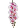 5pc Artificial Phalaenopsis Orchid 9 Heads Soft Latex Butterfly Orchid Flower Branch for Wedding Floral Decoration