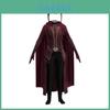 Wspaniały kostium do odgrywania roli Scarlet Witch Dla dorosłych i dzieci Kombinezon Nakrycie głowy i peleryna w zestawie