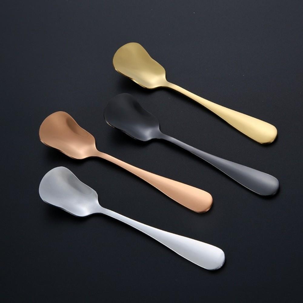 High Quality Portable Dessert Spoon Stainless Steel Short Handle Stirring Spoon Gourd Spoon