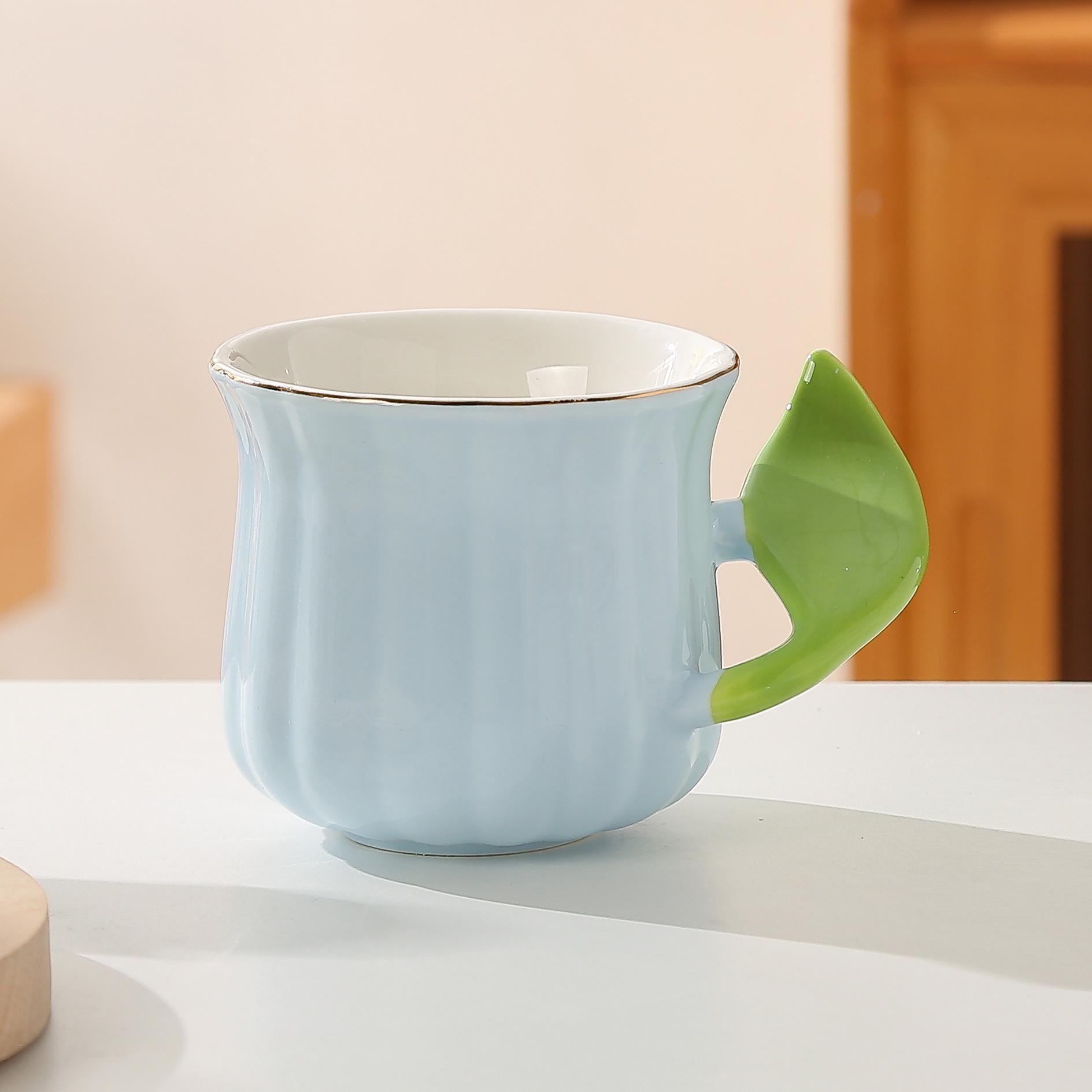 

Простая креативная керамическая чашка Macaron Домашняя кружка Чашка для завтрака Кофейная чашка Пара Офисная чашка для воды 301-400ml