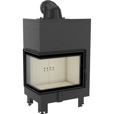 Steel Fireplace KRATKI MBZ Left 13 kW Ø 200 Self Closing Door