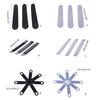 Set of 100 Flexible Clothing Storage Covers Unique Cover Clothes Hanger Clip Adhesive Strips for Clothes Hanger