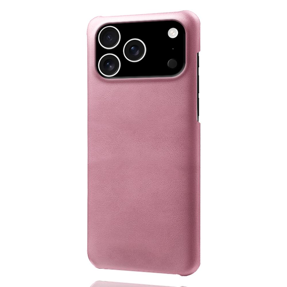 For iPhone 17 Pro Case Calf Texture PU Leather Hard PC Protective Phone Cover