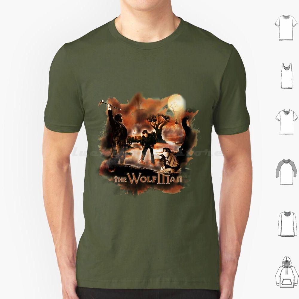The Wolfman T Shirt 6xl Cotton Cool Tee Horror Fan Wolf Halloween 1941 Classic Movies Werewolf Monster Wolfman Horror Classic
