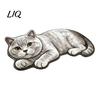 Non-slip Floor Mat Cute Cat Bathroom Rug, Anti-Slip Absorbent Bath Washable Plush Durable Doormat Kitty Door for Entrance Kitchen Home Decor