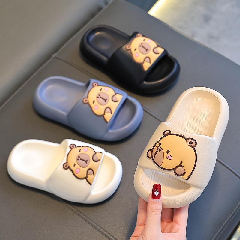 Kapibara Children's Summer New Indoor Bath Non-Slip Soft Feel Parent-Child Big Kids Slippers
