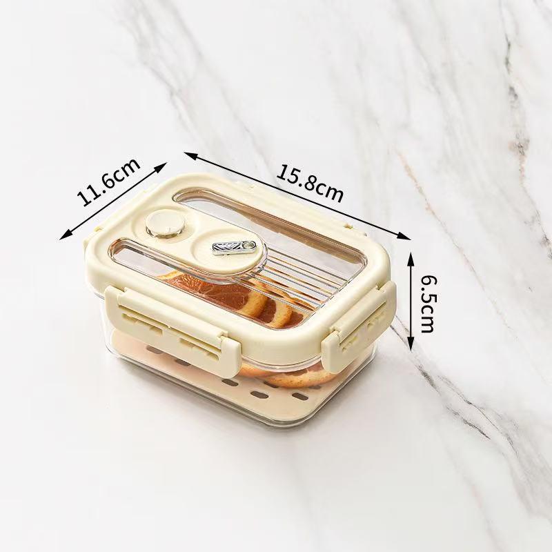 Airtight Transparent Food-Grade PET Refrigerator Organizer - Large Capacity