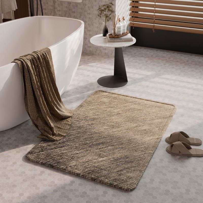 Natural Diatomite Bath Mat Absorbent Quick Dry Non Slip Floor Rug Bathroom Entryway Kitchen