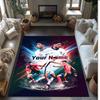 Jude Bellingham Printed Crystal Velvet Rug Non‑Slip Crystal Velvet Carpet For Sofa Bedroom Indoor Home Decoration