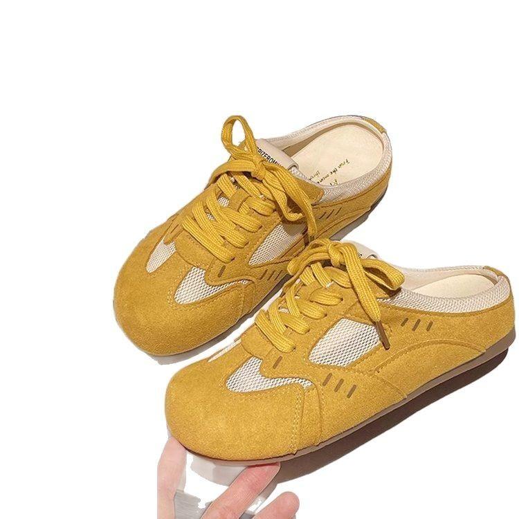 Casual Mesh Slipon Shoes With Rubber Sole For Summer Outdoor Wear