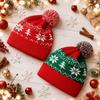 Christmas Themed Knit Scarf Warm Winter Soft Knitted Neck Scarf For Adults