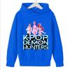 KPop Demon Girls Fashion Casual Sweatshirt Movie New Kids K-Pop Demon Hunters Hooded Tops Toddler Girl Clothes Hunters Hoodie