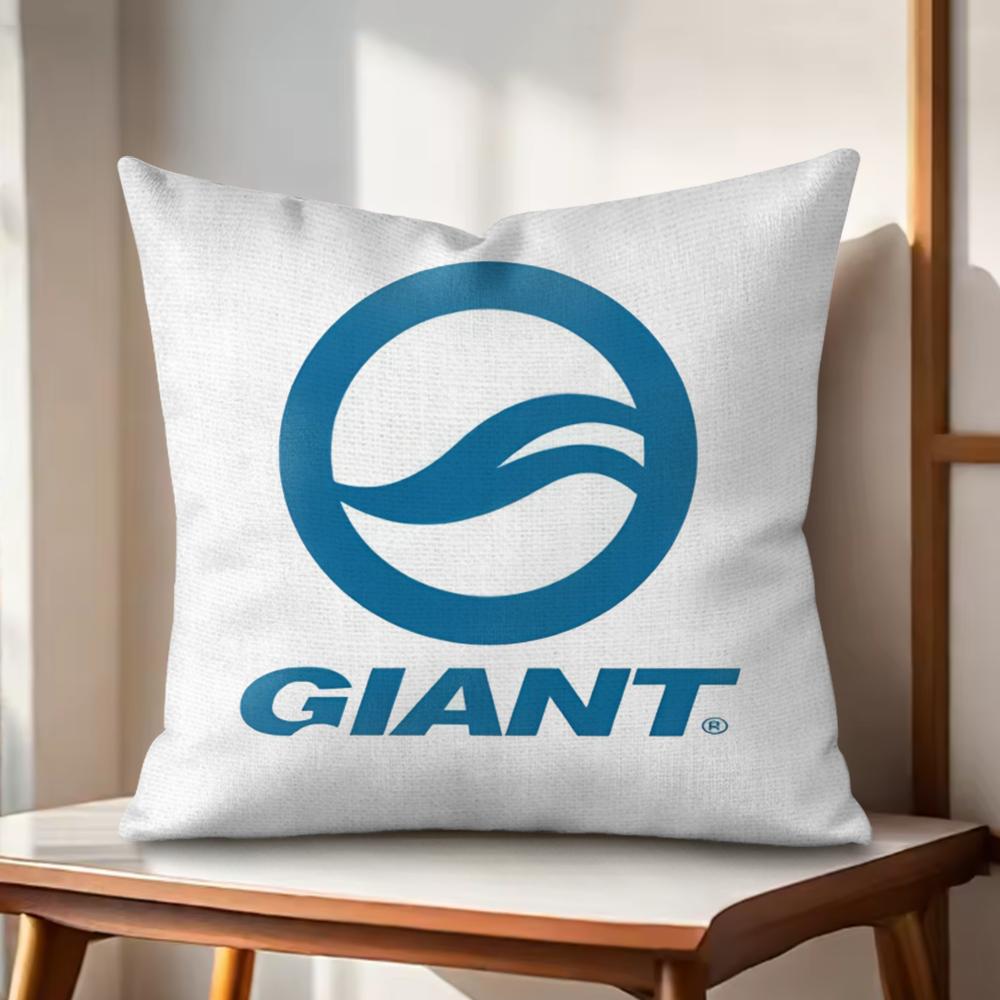 GGiant Bicycle Cushion Cover Natural Linen Organic Fabric DoubleSided Printing Couch Pillow Covers Home Decor