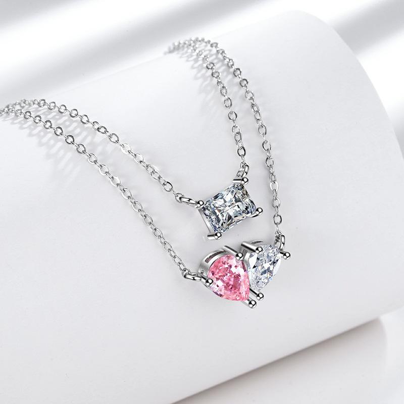 New Companion Necklace for Women Ins Light Luxury Niche Design Love Double-layer Collarbone Chain