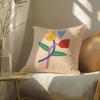 Simple Home Flower Pattern Pillow Case Pattern Printed Pillowcase For Living Room Sofa Cushion Cover & Bedroom Decor