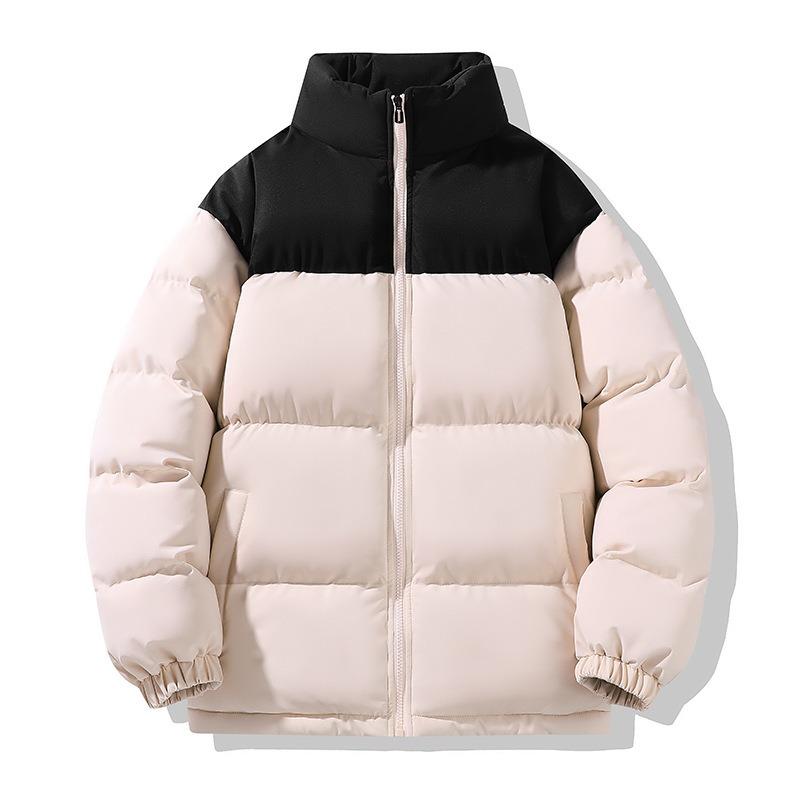 Winter Couple Down Cotton Jacket Ordinary Warm Men's Cotton Clothes Loose Versatile Stand-up Collar Women's Cotton-padded Clothes