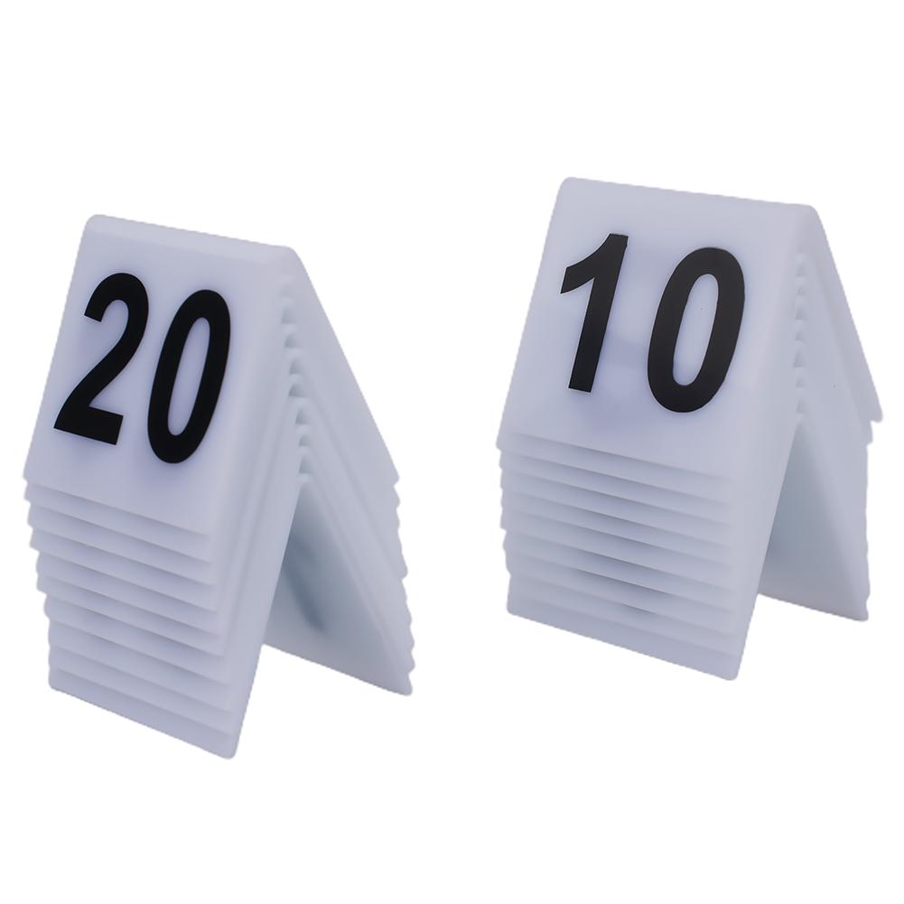 20/40pcs Acrylic Table Number Signs For Wedding Party Decor 1-40 Table Numbering Restaurant Table Display Table Number