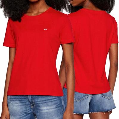 Tommy Jeans T-shirt Women's T-shirt Regular Fit Red DW0DW14616-XNL M