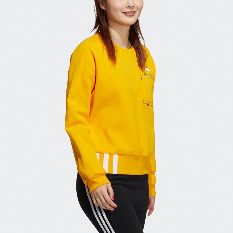 adidas Dámská mikina Neo Advantage Sportovní oblečení Žlutá HG6588