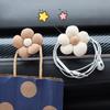 Cute Car Hooks Car Dashboard Center Console Fabric Flower DIY Decoration Accessories Multifunctional Small Self-adhesive Hooks