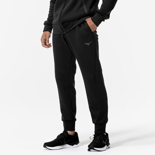 Training Wear Stretch Sweatpants, Easy To Move In, 32MDC050, Unisex, Black, Size L