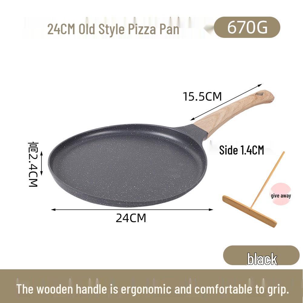 Non-Stick Medical Stone Pan: Ideal for Pizza, Crepes, Steak, Omelettes, and Pancakes