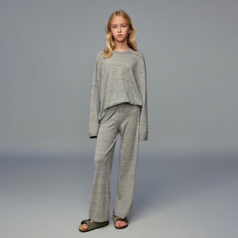 ELLE KIDS Girls' Soft Knit Wide-Leg Pants