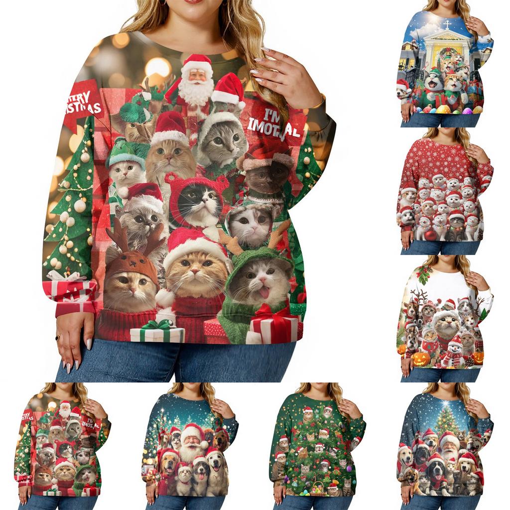 Christmas Sweatshirts For Women Sweater Cute Shirt Fall Pullover Top