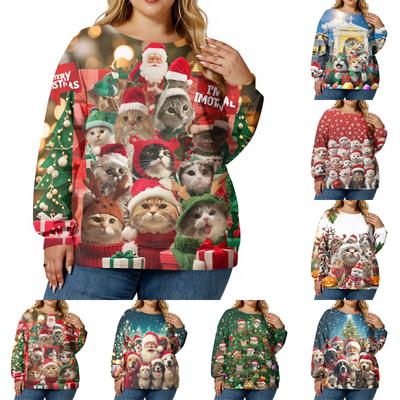 Christmas Sweatshirts For Women Sweater Cute Shirt Fall Pullover Top