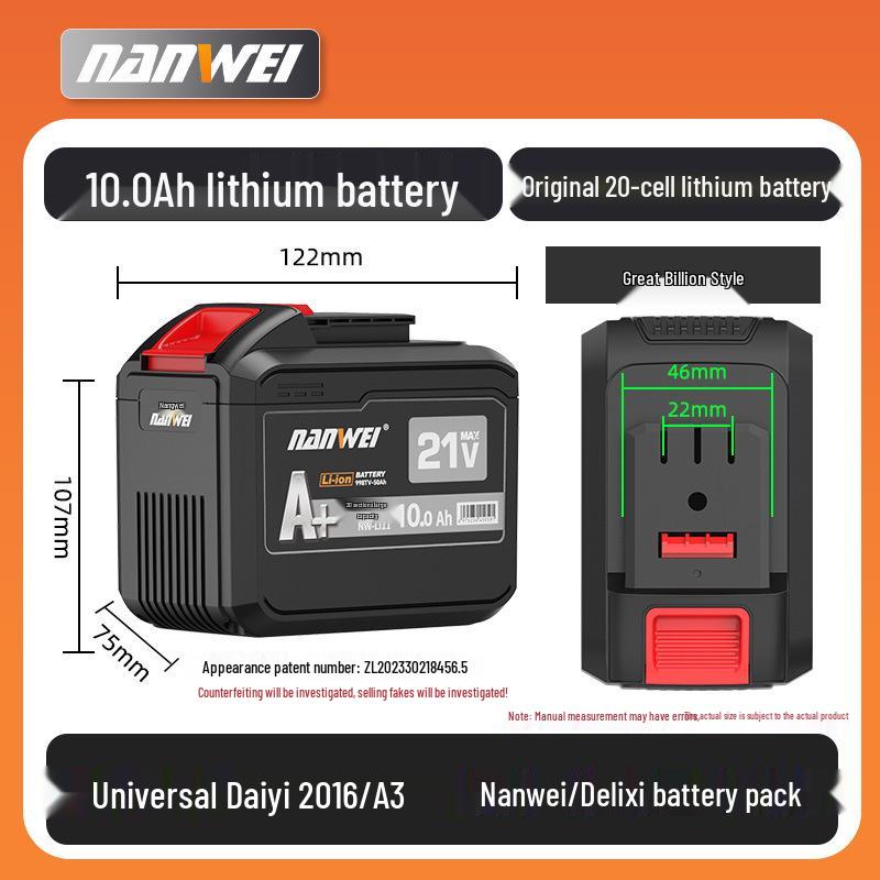 Nanwei 21V Lithium Angle Grinder & Drill Set with Charger & Battery