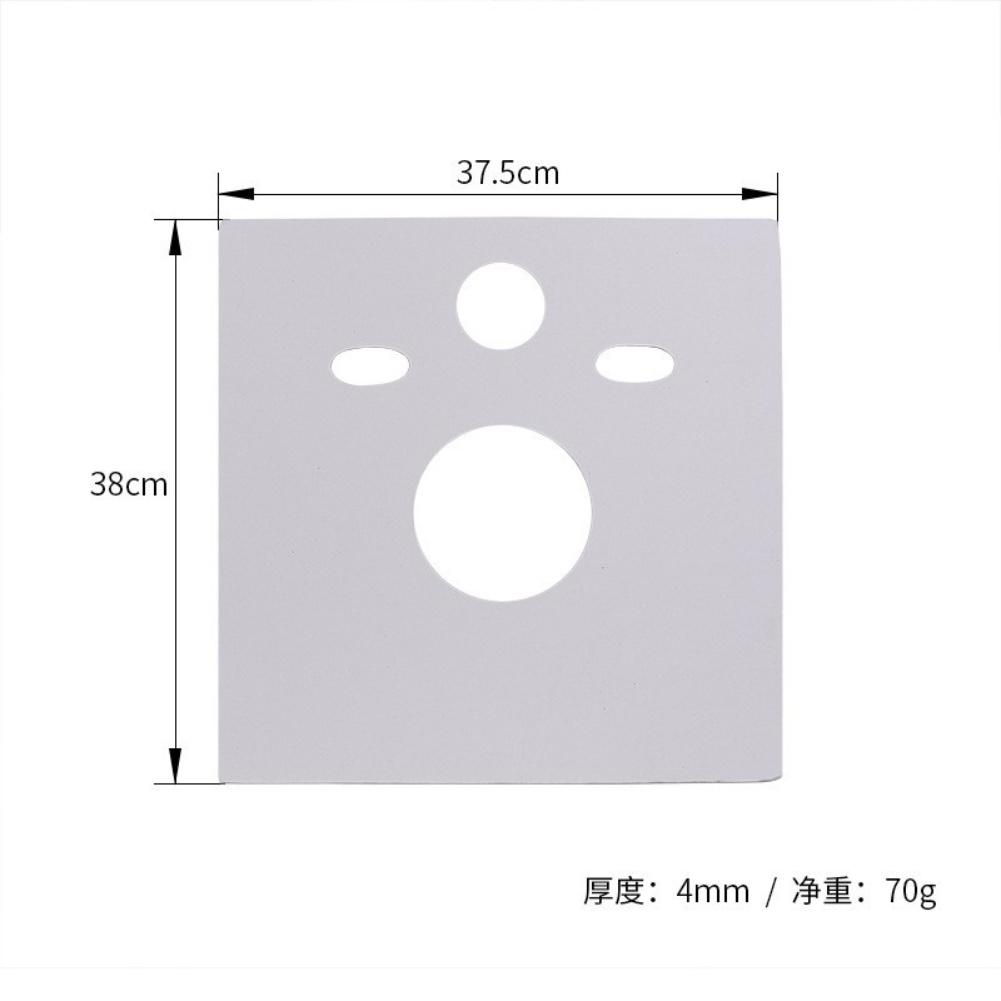 Flush Noise Reduction Mat for Wall Mounted Toilet EVA Padding To Absorb Sound and Provide Protection Against Wall