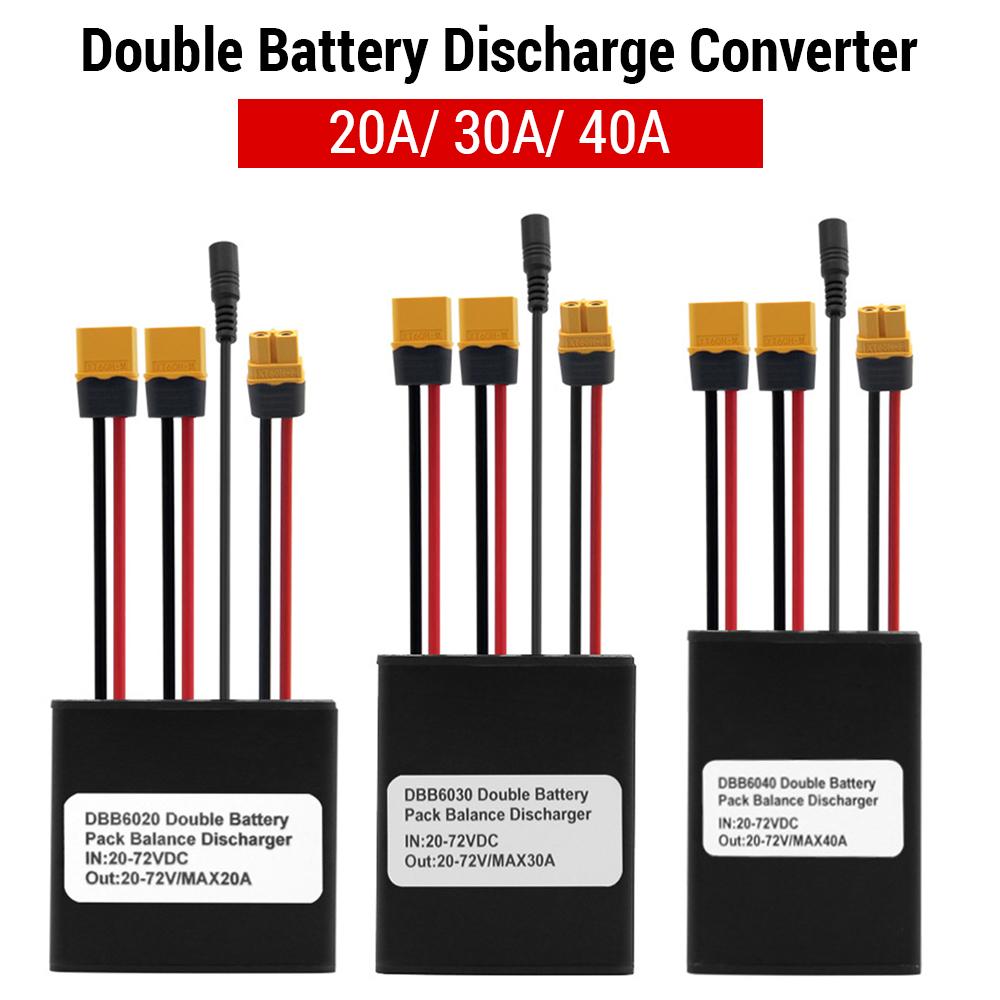 20V-72V 40A Dual Batterie Anschluss Elektrische Fahrrad Doppel Batterie Entladung Konverter