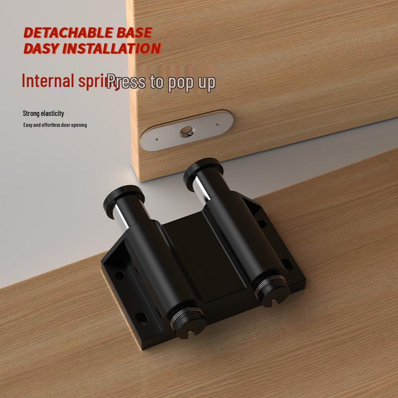 Automatic Double-Headed Magnetic Door Rebounder with Spring-Loaded Self-Closing for Cabinets