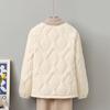 New Collarless Diamond Simple Versatile Round Neck Breasted White Duck Down Thin Lightweight Down Jacket Female Winter
