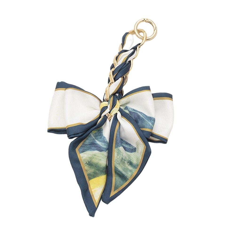 Fashion Weave Bag Chain Soft Creative Bowknot Pendant DIY Charm Bag Accessories