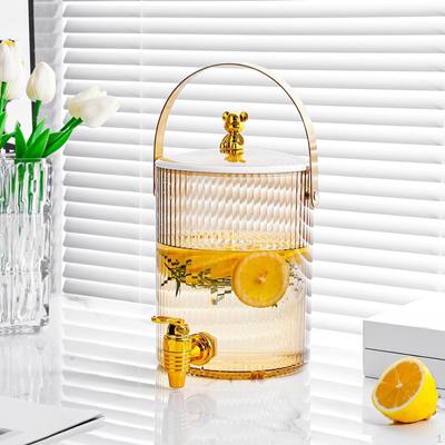 Cold Drinks Juice Dispensers Kettle with Faucet Water Freezer or Tabletop 3600ml Large