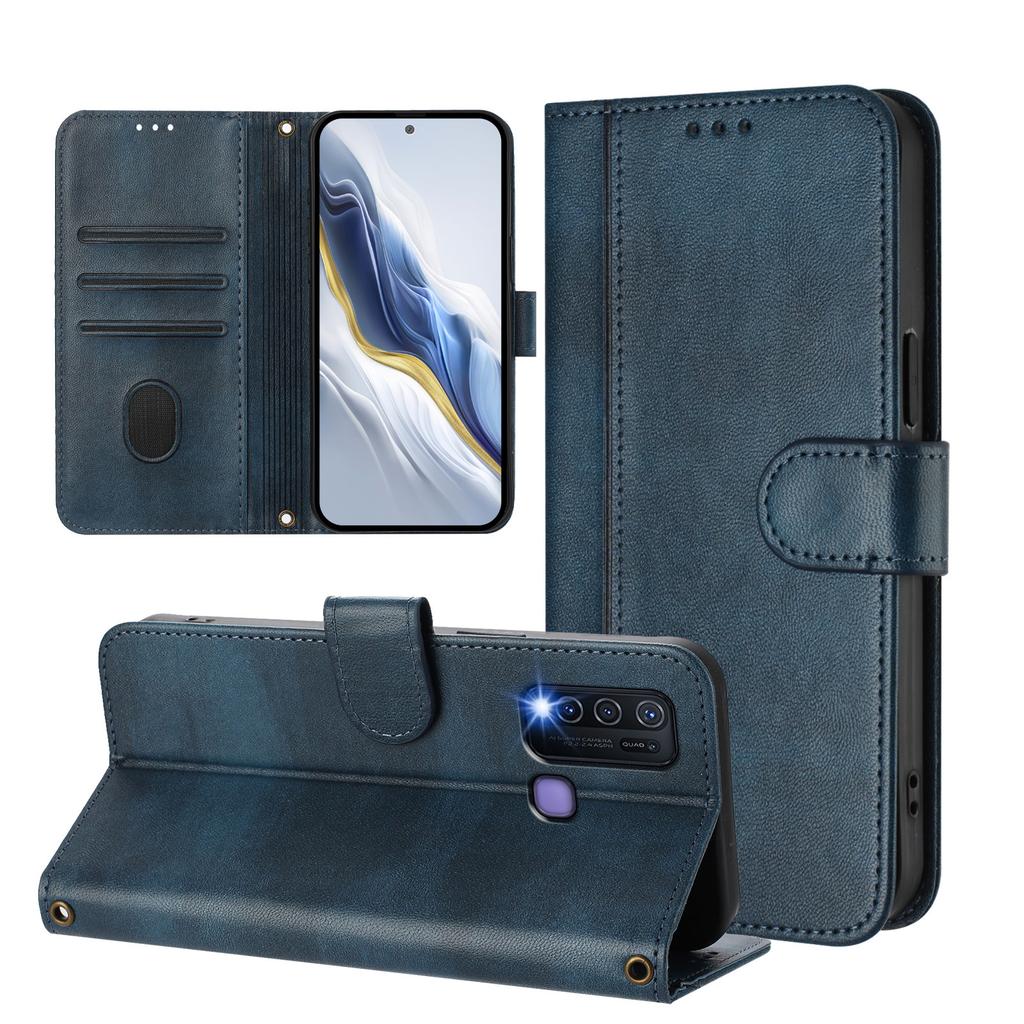 Leather Wallet Case For VIVO Y30 Y29s Y29 Y28s Y28 Y27 Y27s Y22s Y22 Y21e Y21t Y21s Y20g Y20a Y20i Y20 Flip Book Phone Cover