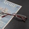 Reading Glasses Metal Spring Hinges Half Moon Semi Rimless Readers  1.0~ 4.0 Tw