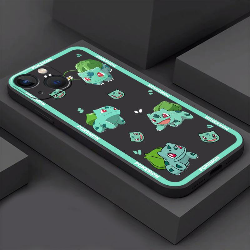 Pokemon Pikachu Cartoon Case pro Apple iPhone 14 13 11 12 Pro 7 XR X XS Max 8 Plus 6 6S SE 2022 13Pro Black Soft Phone Funda