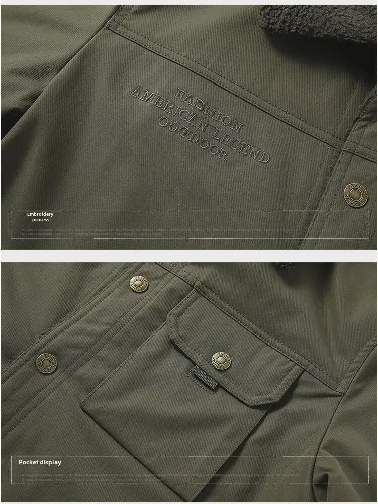 Men's Winter Thickened Casual Jacket for Middle-aged & Elderly