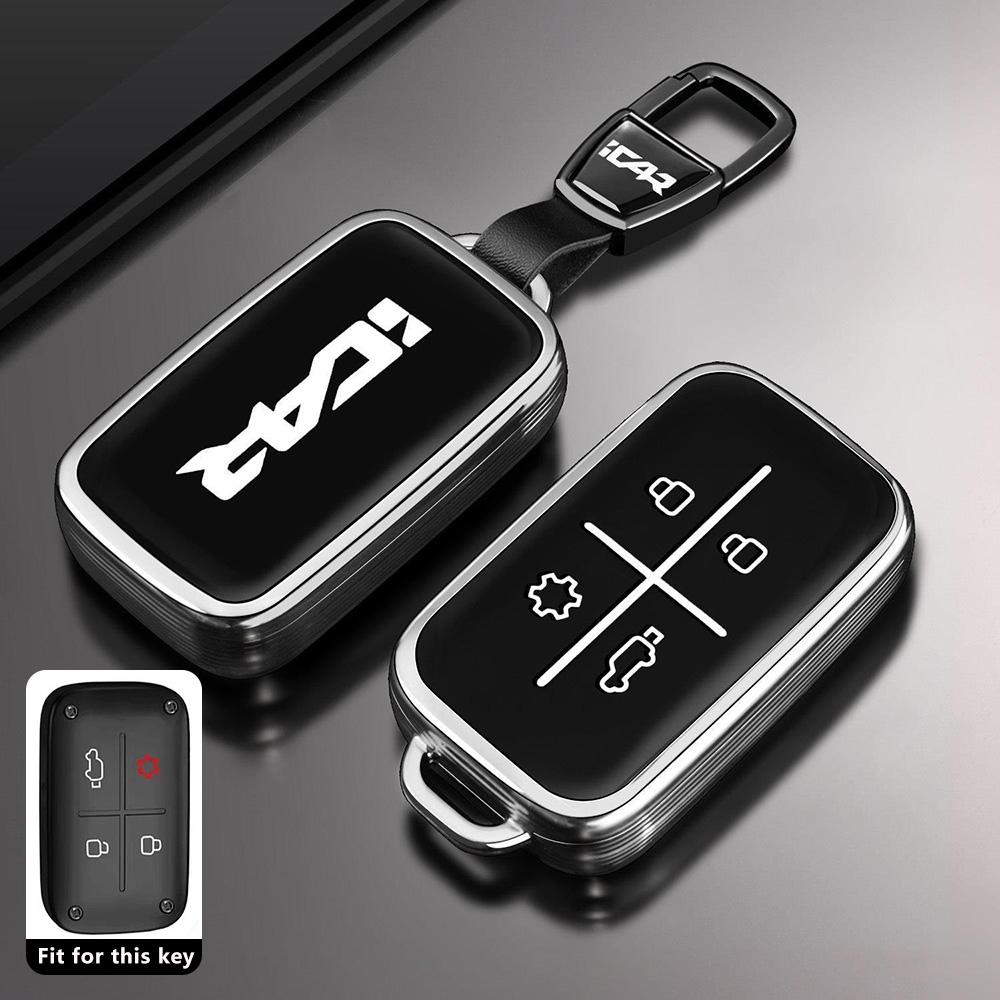 Tpu Car Key Case For Chery Icar V27 Accessories Reev Car-Styling Keychain Remote Cover Shell Housing Ring Holder Fob