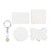 201pcs Sublimation Keychain Blanks Double Sided Printing Improve Hands On Ability Heat Transfer Keychain for DIY