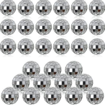 3/4/10cm Mirror Balls Party Shining Ball Mirror Christmas Laser Reflective Glass Ball 6Pcs Disco Xmas Tree Home Decoration Ornaments