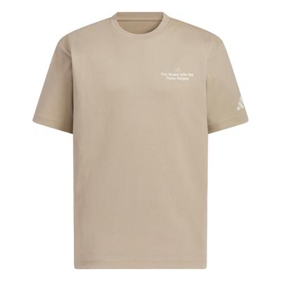 Gfx Short Sleeve T-Shirt Comfortable Fashion Trendy Casual Men Tops White Brown KF0126