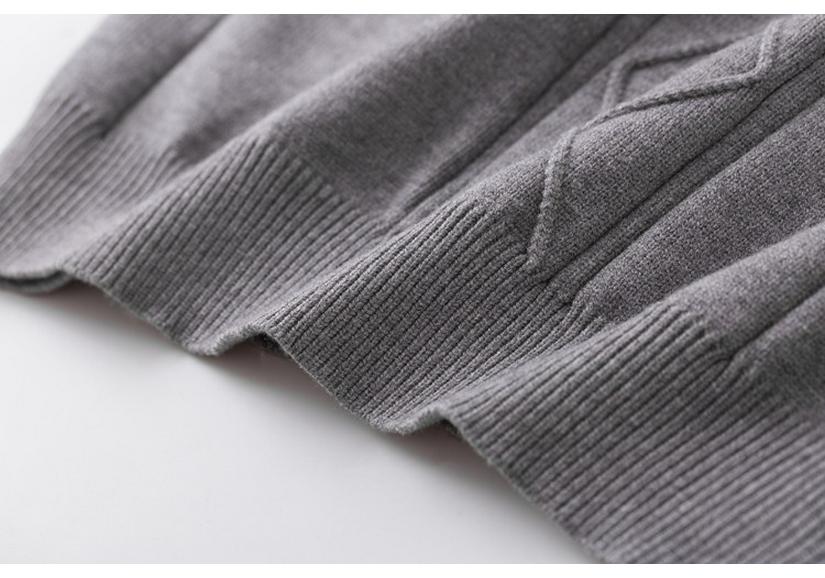 JK Unisex V-Neck Japanese Style Sweater - Women’s Long Sleeve Knit Pullover