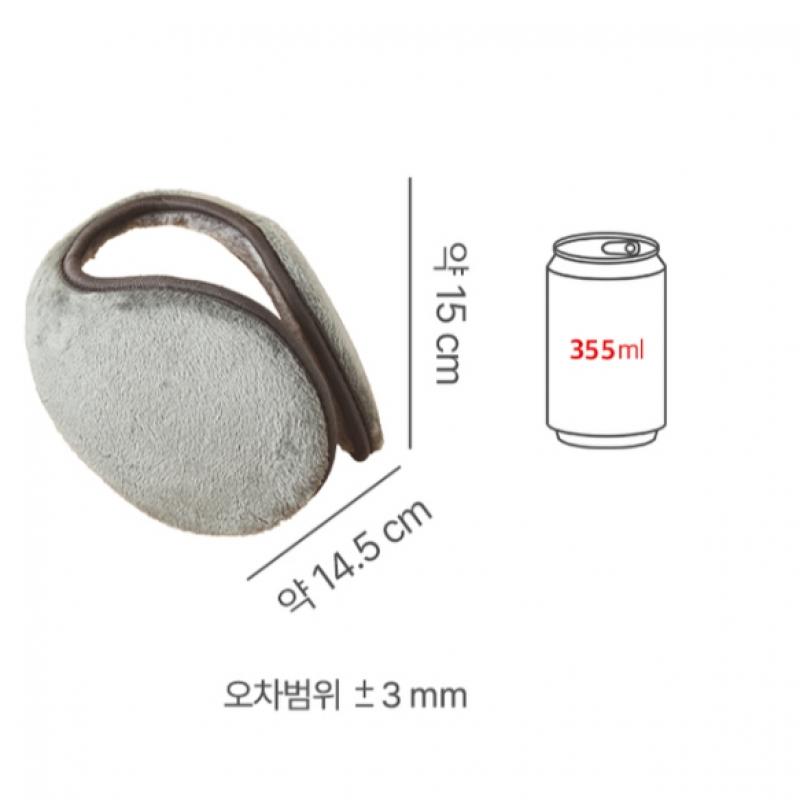 Daiso Jednobarevné náušníky Šedé